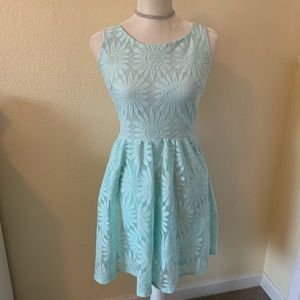 Floral crochet dress